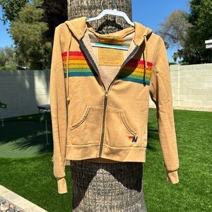 Aviator Nation Zip Hoodies - Golden Tan - Size XS (no longer available!)